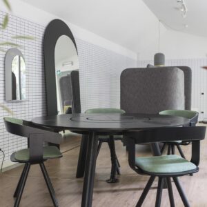 Buzzispace-Buzzipicnic bureau rond noir