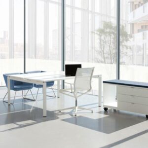 Robberechts-Connex U bureau blanc combinable moderne