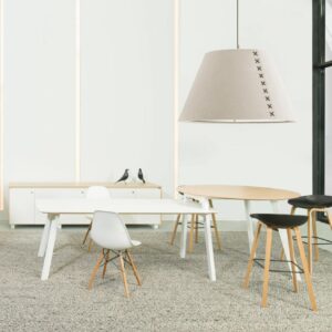 Robberechts-Junto Mixed pole bureau partage blanc et bois clair