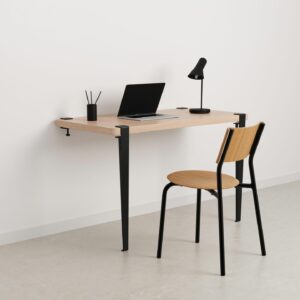 Tiptoe-Bureau mural pied noir moderne