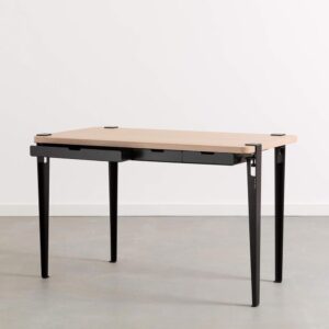 Tiptoe-Monochrome bureau bois et noir moderne