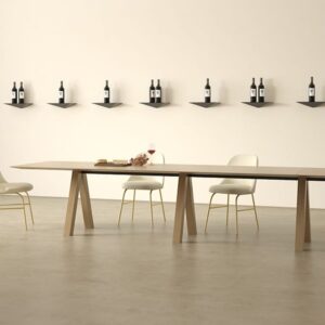 Viccarbe-Trestle bureau rectangle bois