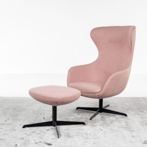 Buzzispace-BuzziQ Fauteuil comfortable en tissu avec repose pied