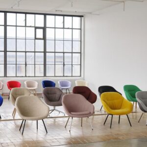 Hay-AaL Loung Fauteuil d'acceuil rembourré en tissu