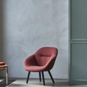 Hay-AaL Loung Fauteuil d'acceuil rembourré tissu rouge