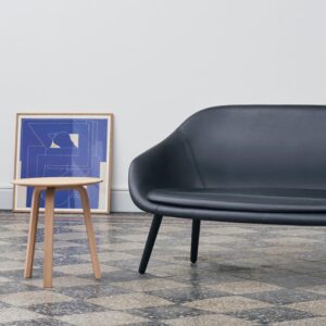 Hay-Aal Sofa Canape d'acceuil effet cuir noir