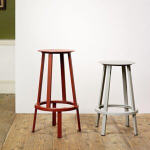 Hay-Revovler Kruk Tabouret rouge gris