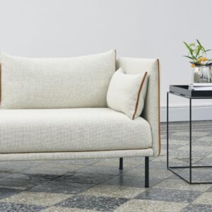 Hay-Silouhette Canapé bureau tissu blanc