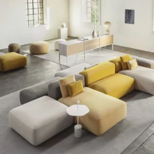 Lapalma-Plus Element d'assise d'acceuil modulaire jaune