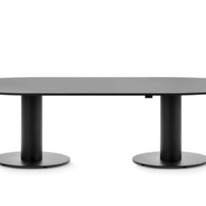 Mara-Follow Vergadertafel hoog bureau in hoogte verstelbaar zwart