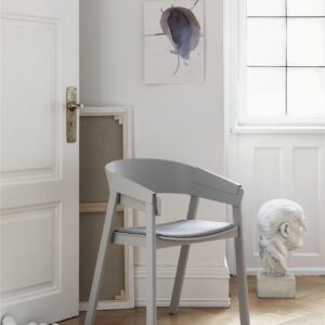 Muuto-Cover Longe Chaise bureau comfortable gris