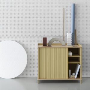 Muuto-Enfold Sideboard Credence de bureau jaune
