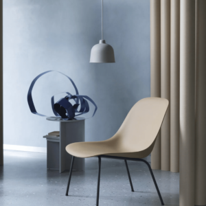 Muuto-Fiber Loung Chaise lounge beige