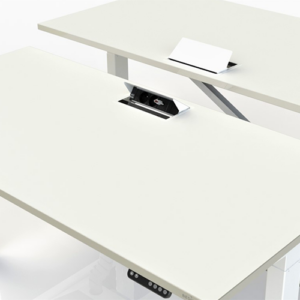 Osmoz-Feelgood bureau blanc avec passe cable