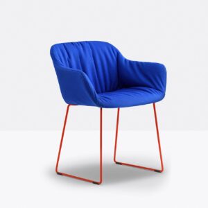 Pedrali-Babila XL Chaise d'acceuil bleu design moderne
