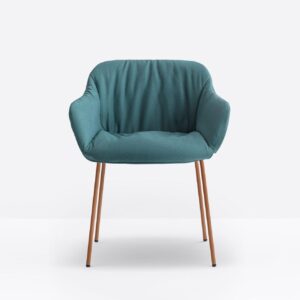 Pedrali-Babila XL Chaise d'acceuil rembourrée tissu