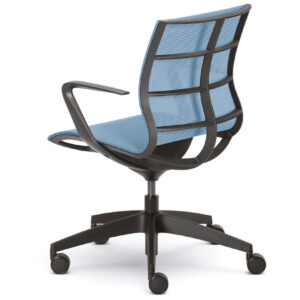 Sedus-SeJoy Ergonomic office chair with castors blue