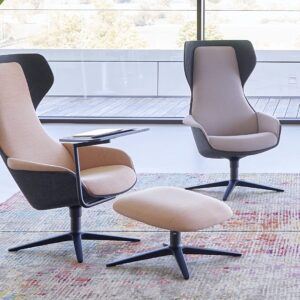 Sedus-SeLounge Chaise Lounge avec tablette et repose pied