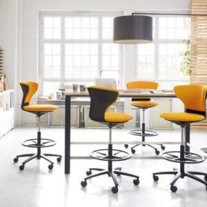 Sedus-draaibare kinderstoel geel