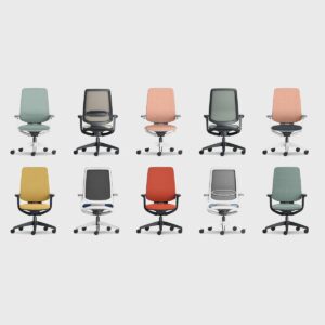Sedus-seflex Ergonomic chair red pink yellow