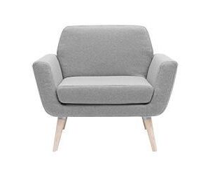 Softline-Scope Fauteuil d'acceuil en tissu gris