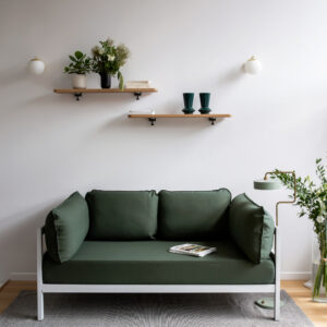 Tiptoe-Easy Banquette d'acceuil tissu vert