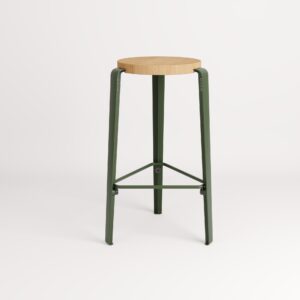 Tiptoe-Lou Hoge kruk van groen en hout