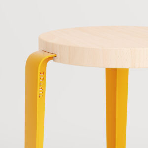 Tiptoe-Lou Geel krukje