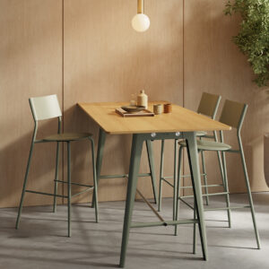 Tiptoe-Nieuwe moderne hoge tafel in licht hout