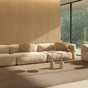 Viccarbe-Savina Canape de bureau en tissu