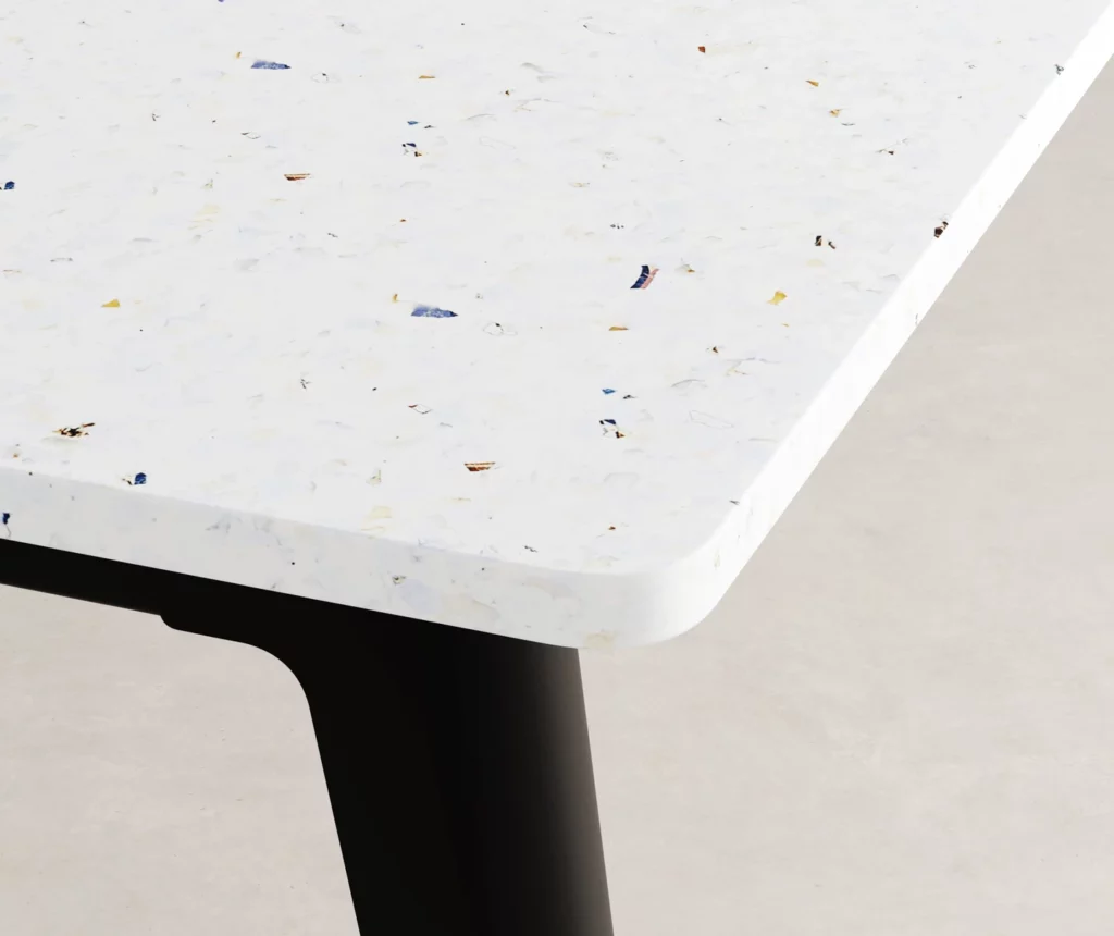 Mobilier à impact à parti de matériaux recyclé