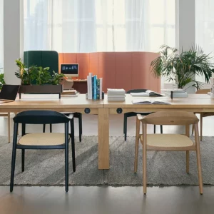 Sedus – se:café wooden assise en bois au style sobre et chaleureux