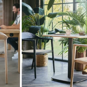 Sedus – se:café wooden chaise en bois naturel pour espaces conviviaux